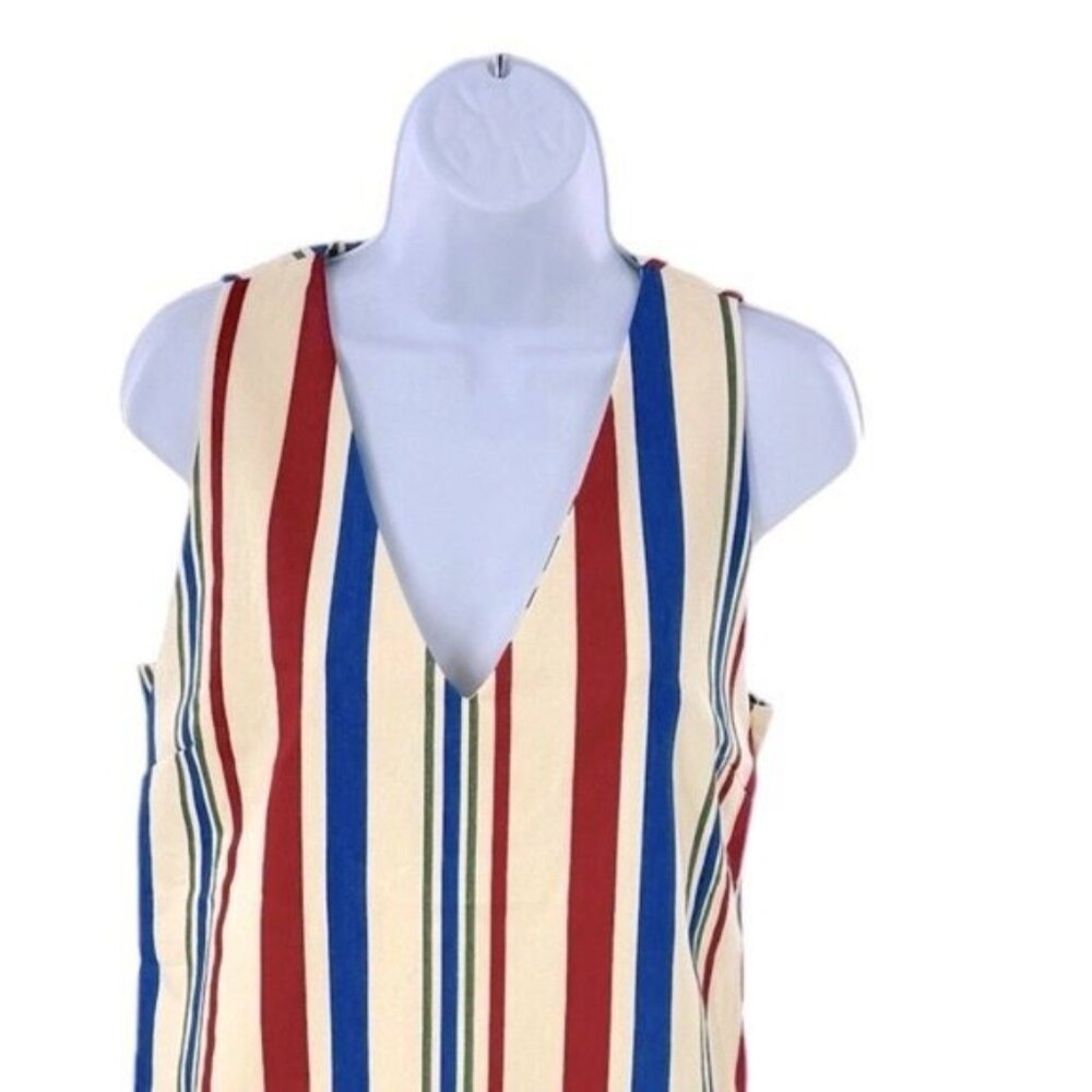 Pomander Place | NEW Americana Stripe Kira V-neckline Mini Dress Size M - Picture 6 of 12